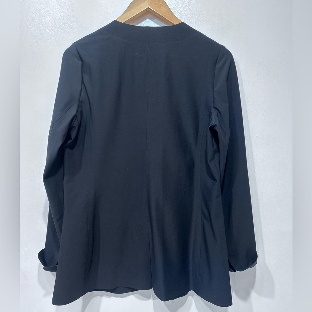 Athleta Women’s Black Avenue Blazer Jacket Size 12 - Picture 3 of 10